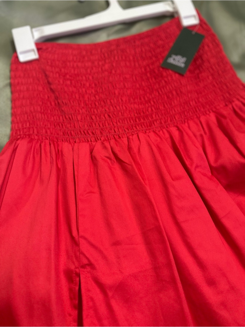 wild fable Red Smocked Waist Maxi Skirt - Picture 6 of 6